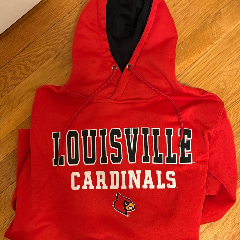 Colosseum Red Louisville Cardinals Hoodie